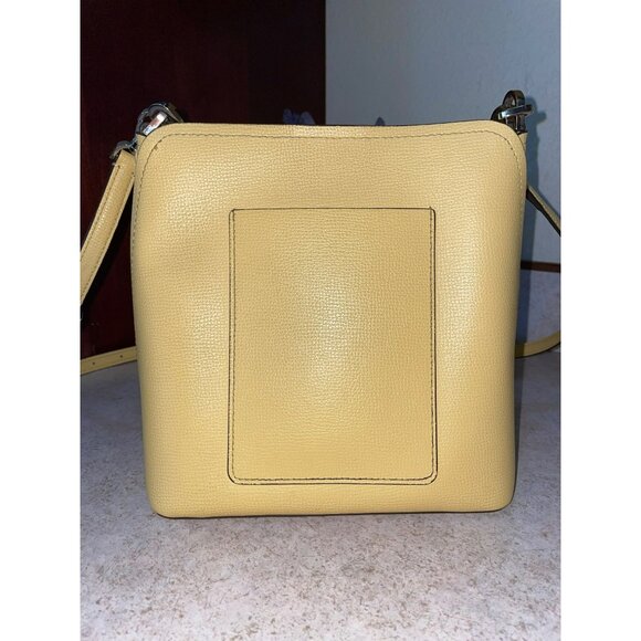 Kate Spade Darcy Small Bucket Bag & Wallet Set Grain Leather Daybreak Yellow Cro - Picture 7 of 9